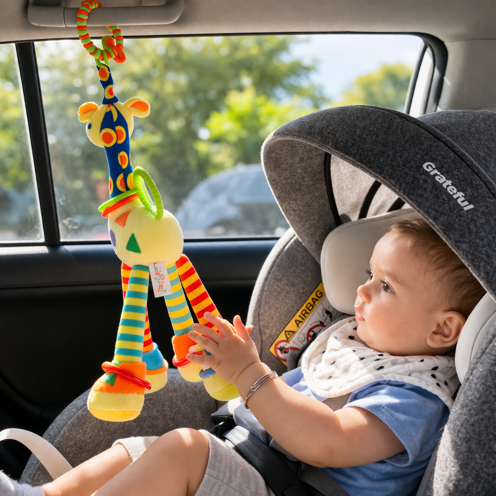 Plišana žirafa 3u1 za bebe