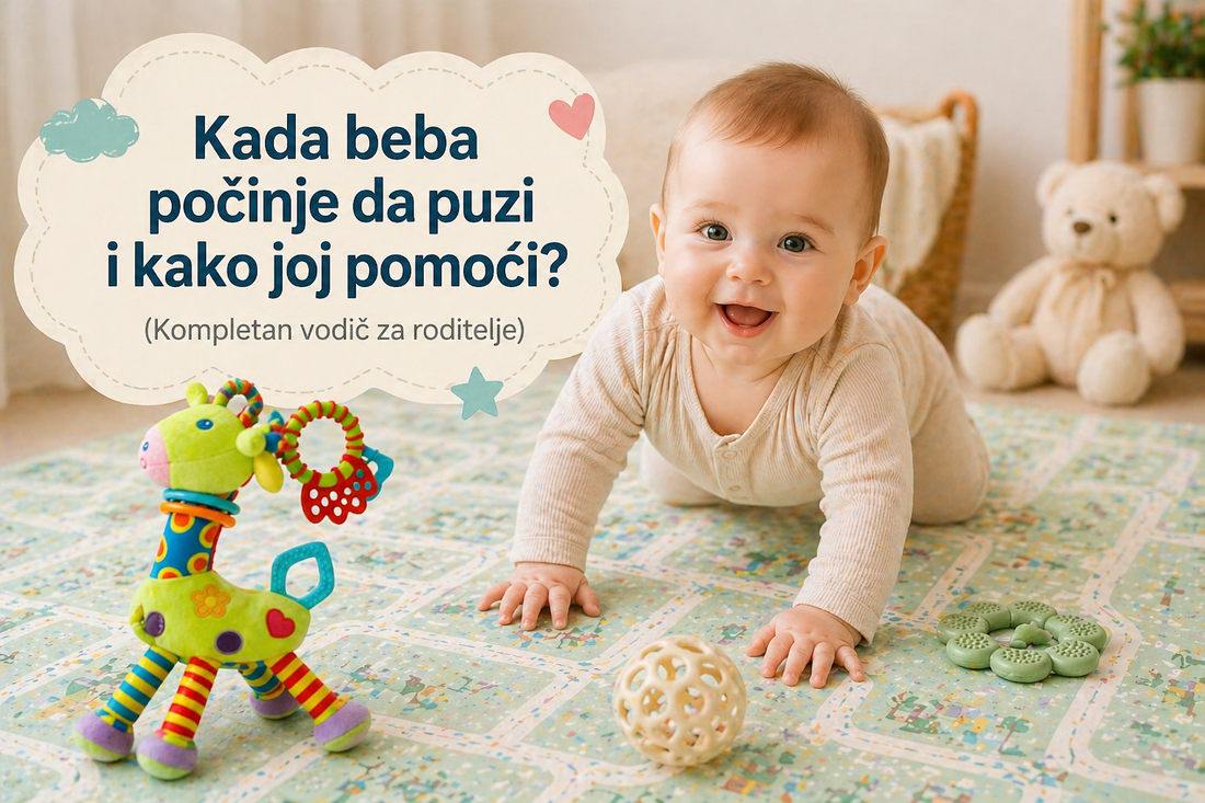 Kada beba počinje da puzi i kako joj pomoći? (Kompletan vodič za roditelje)